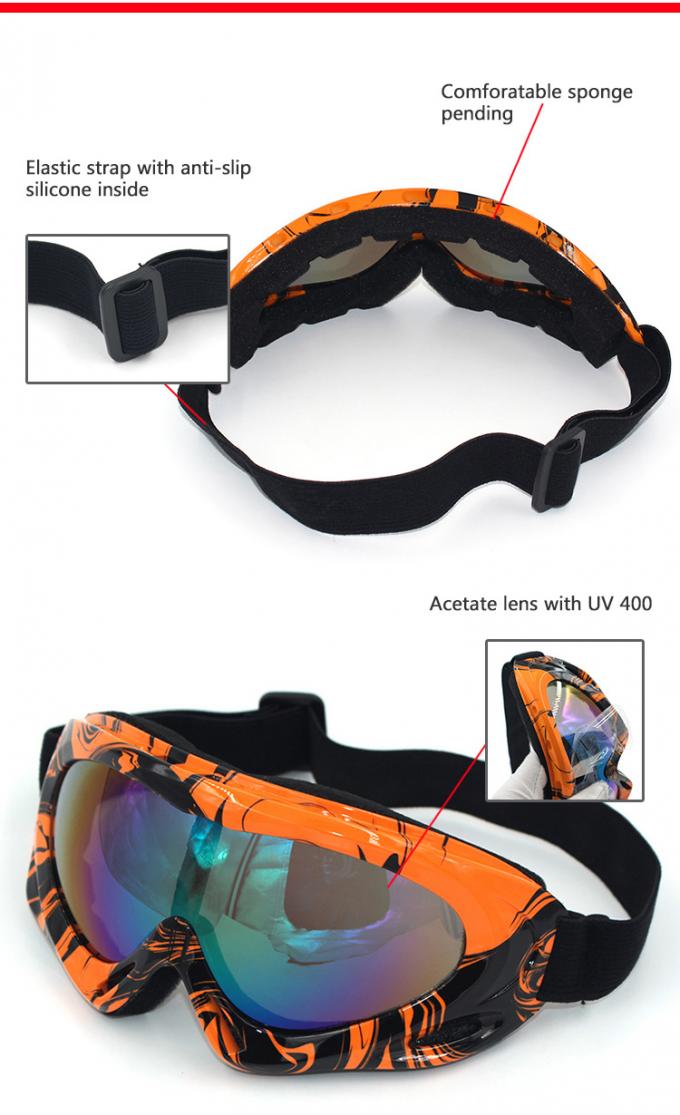UV400 Emniyet Protactive Scrooter Gözlük Dirt Bike Yarış Gözlüğü