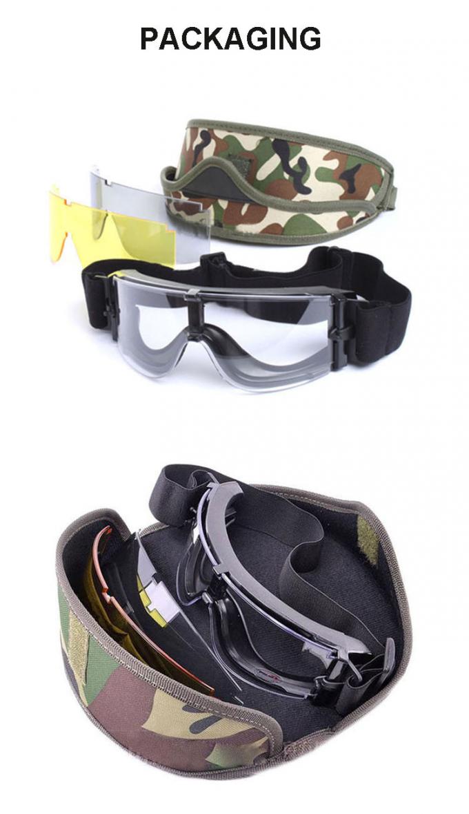 Kurşun geçirmez çizilmez özel koruyucu gözlük UV400 koruyucu askeri gözlük 2018