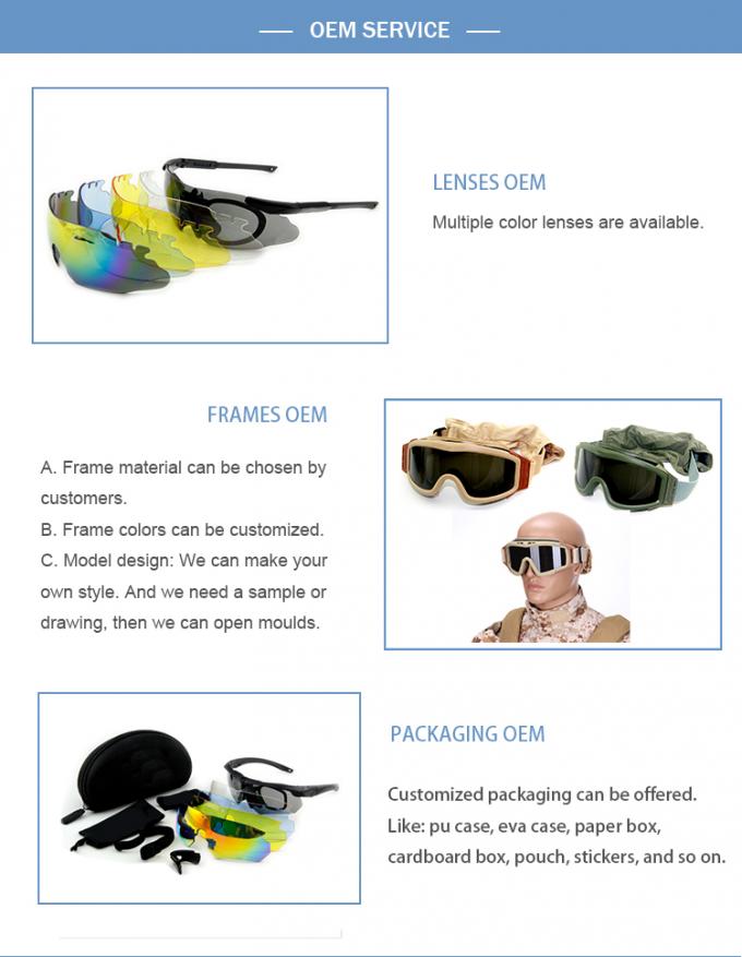 Anti-Darbe Anti-Sis Uv400 Koruyucu Spor Çekim Avcılık Taktik Balistik Gözlük Askeri Eyeshield Güvenlik Gözlükleri