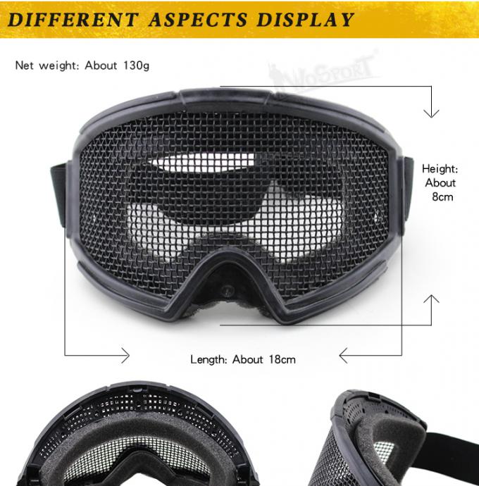 WoSporT Toptan trafo avcılık gözlüğü açık askeri airsoft paintball taktik güvenlik gözlüğü ile çelik mesh