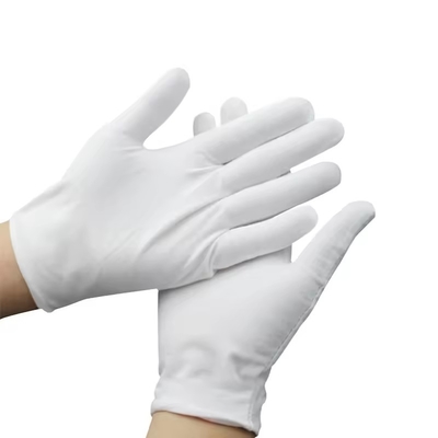 Wholesale Industrial Usework White Cotton Working Gloves For Packaging Anti Fingerprint Gloves Safety Gloves