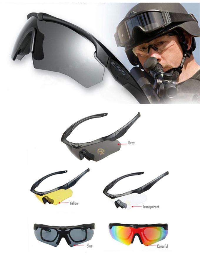 Anti-Darbe Anti-Sis Uv400 Koruyucu Spor Çekim Avcılık Taktik Balistik Gözlük Askeri Eyeshield Güvenlik Gözlükleri