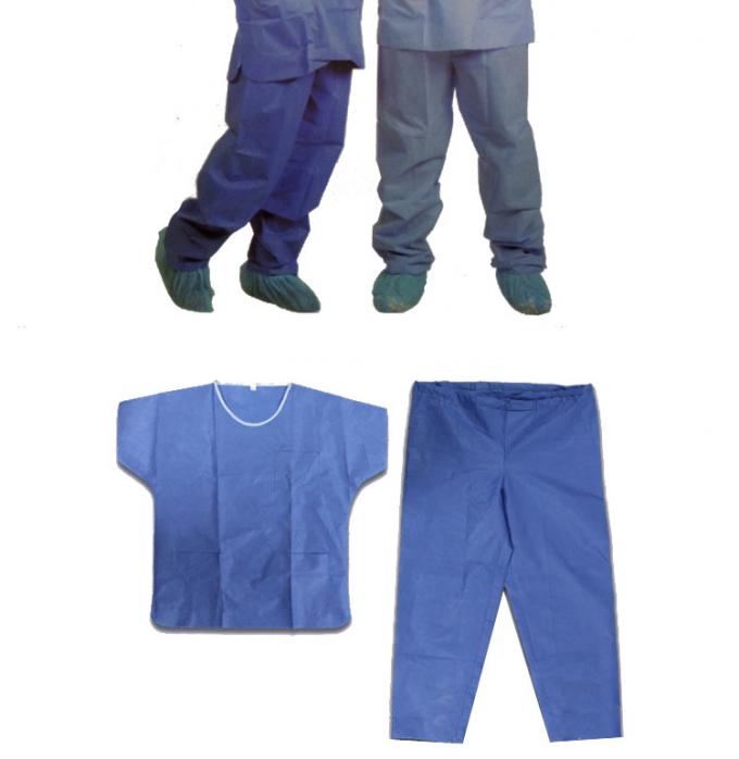 SICAK! Cerrahi Scrub Gömlek ve Pantolon, tek kullanımlık hastane cerrahi takım elbise iş giysisi